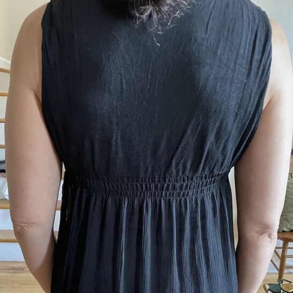 ECi NY Women’s Tunic Dress size 8 w/ Rosettes Black Sleeveless OFFERS WELCOMED f - Picture 9 of 11